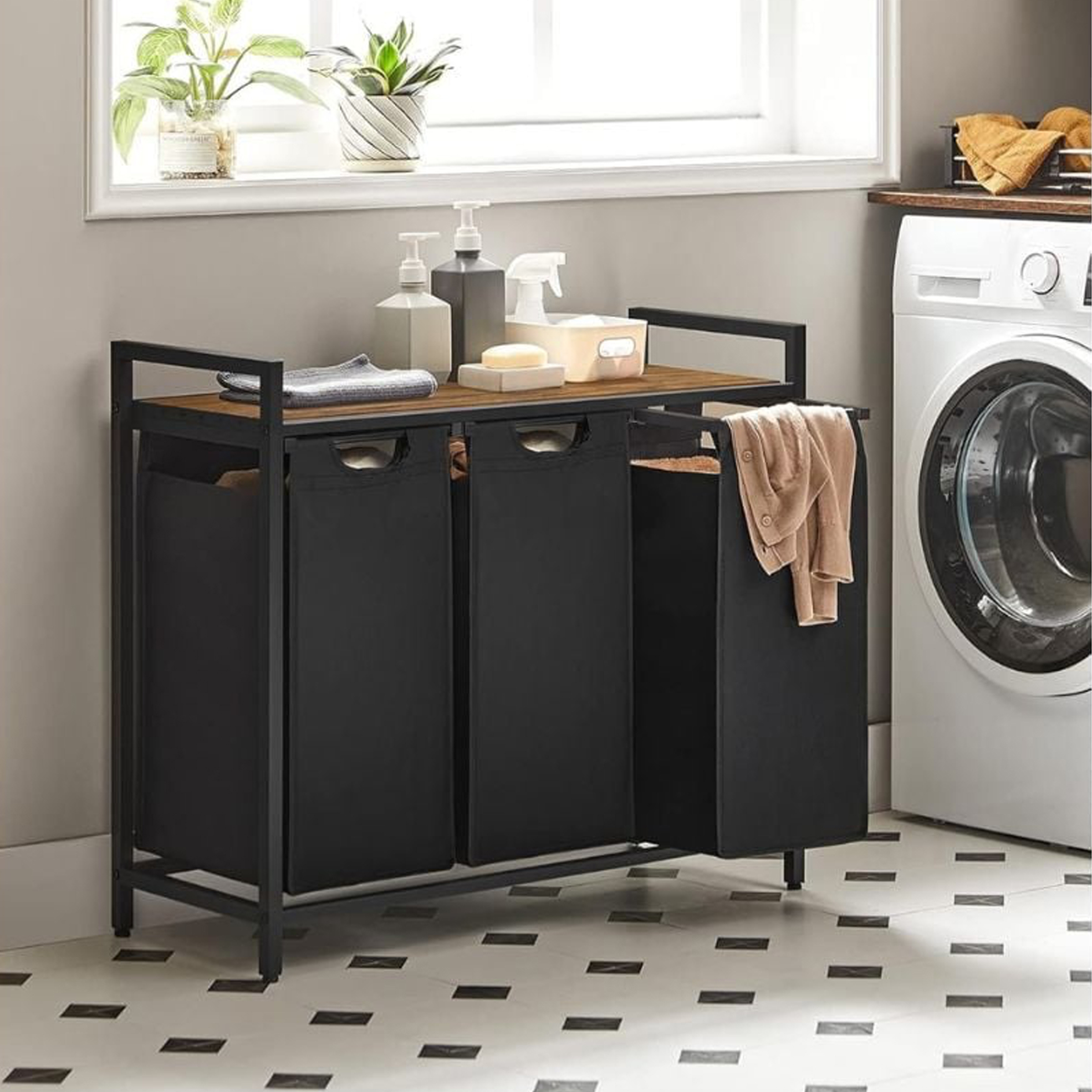 Kingston Laundry Basket with Removable Bags