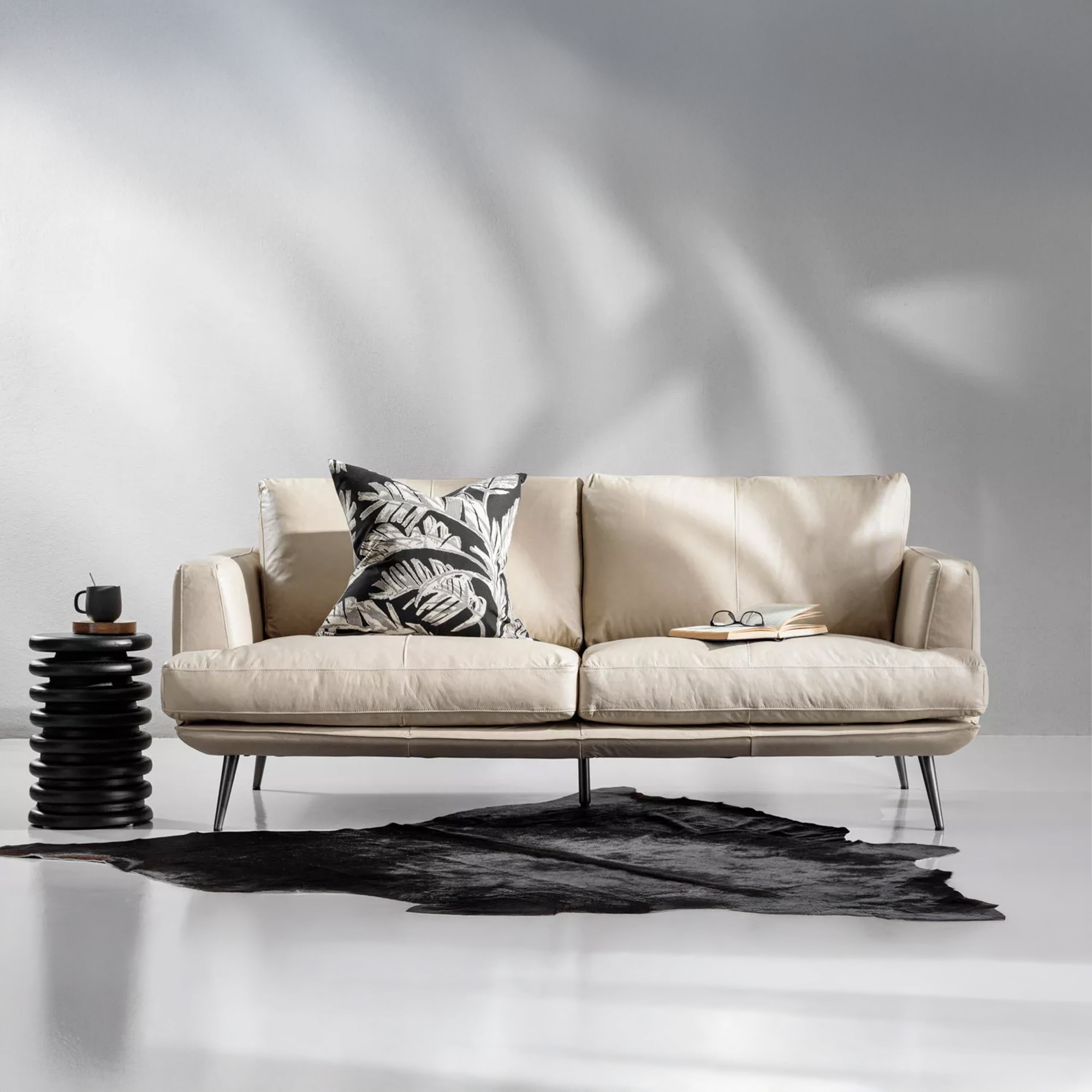 3-Seater Leather Couch