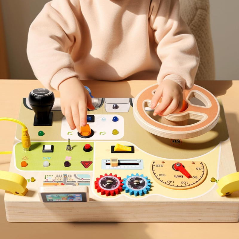 Montessori Sensory Activity Board For Kids