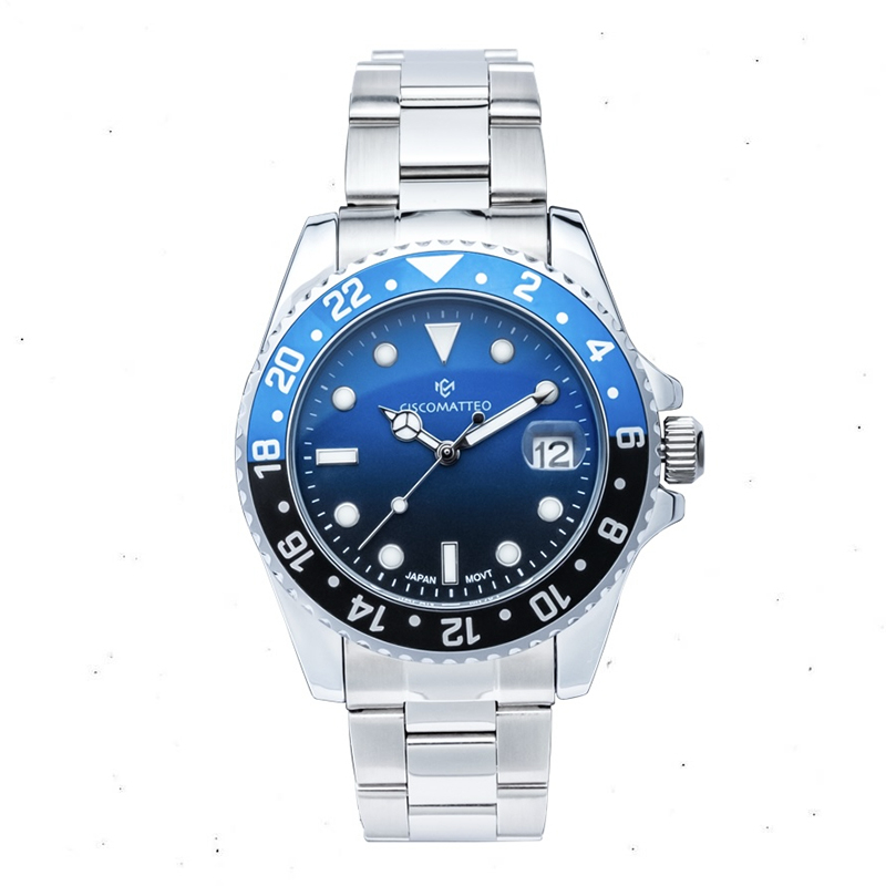 Men's Pepsi Blue Face Stainless Steel Watch