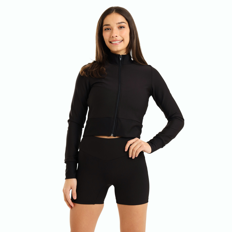 Ladies High Waisted Performance Paddle Fitness Shorts & Jacket Set