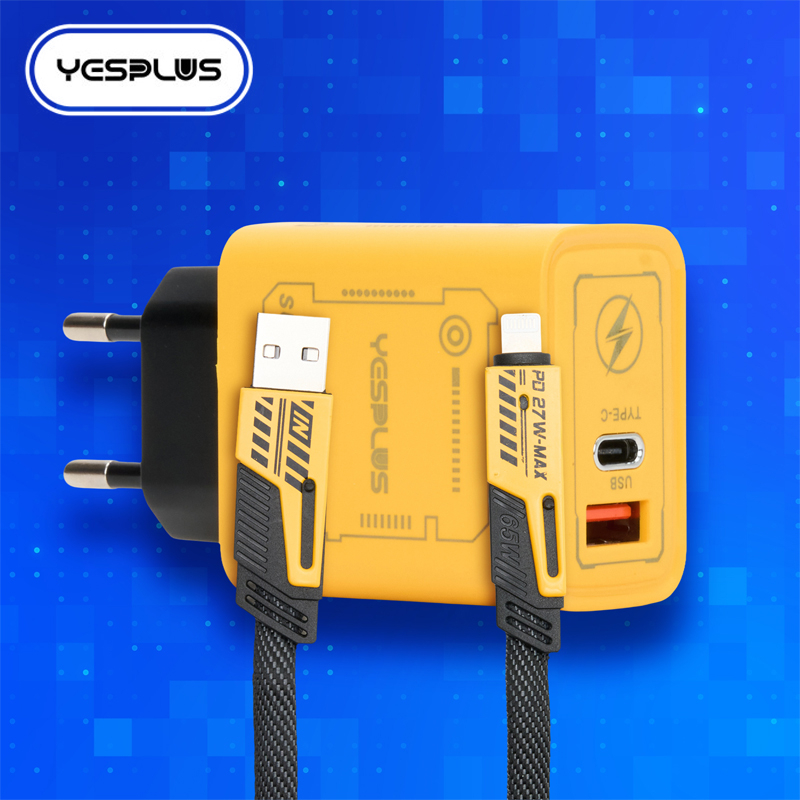 3A Super Fast Charger Block with 4-in-1 Cable