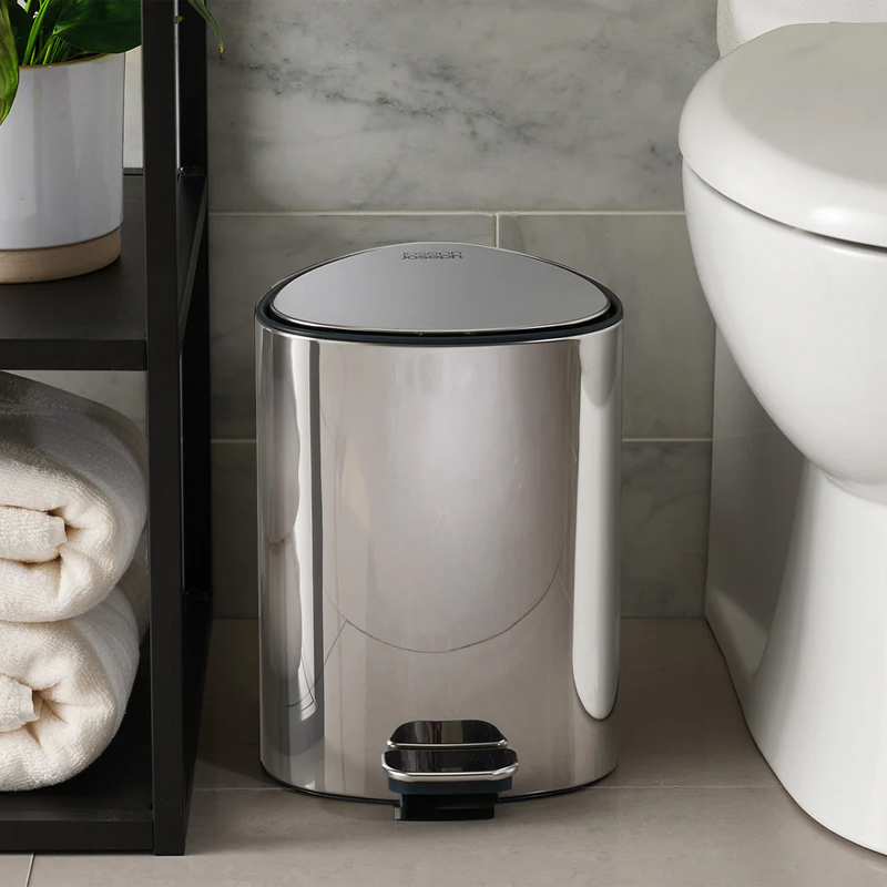 EasyStore™ 5L Luxe Stainless-Steel Pedal Bin