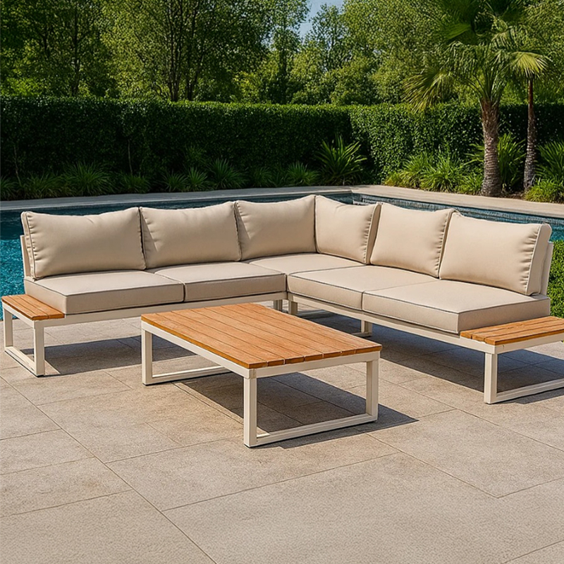 Modern Corner Patio Set
