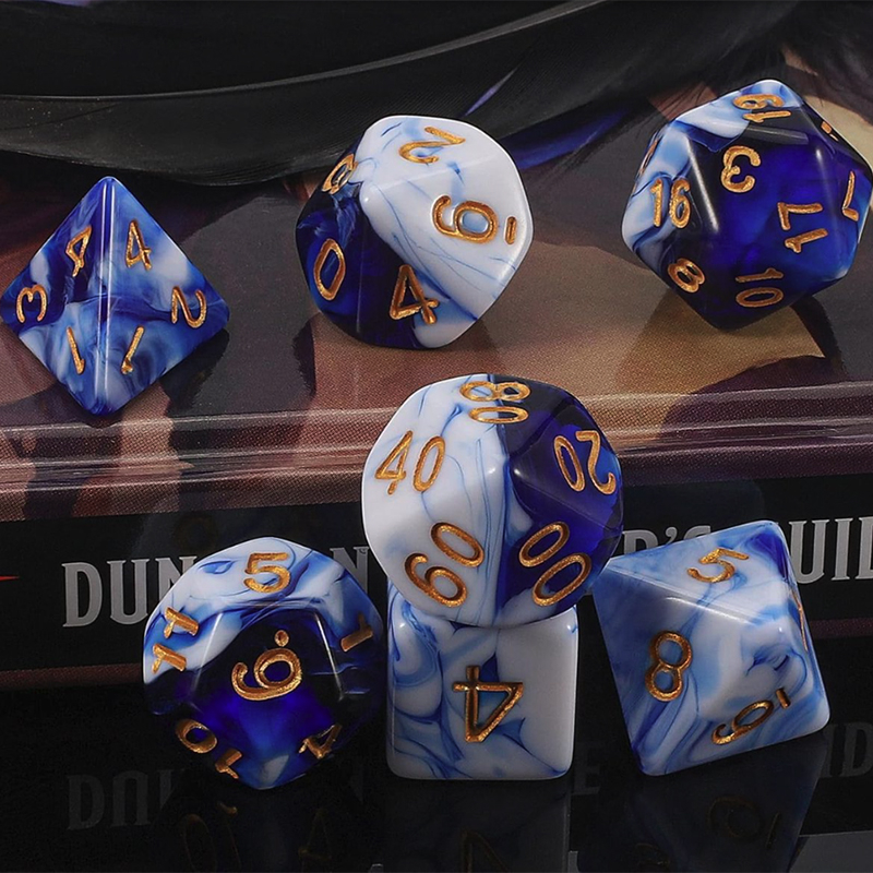 7-Piece Acrylic D&D Dice Set