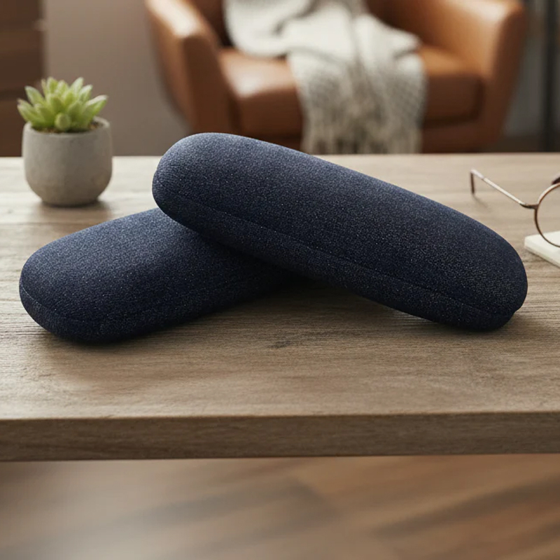 Denim Textured Hard Shell Sunglasses Case