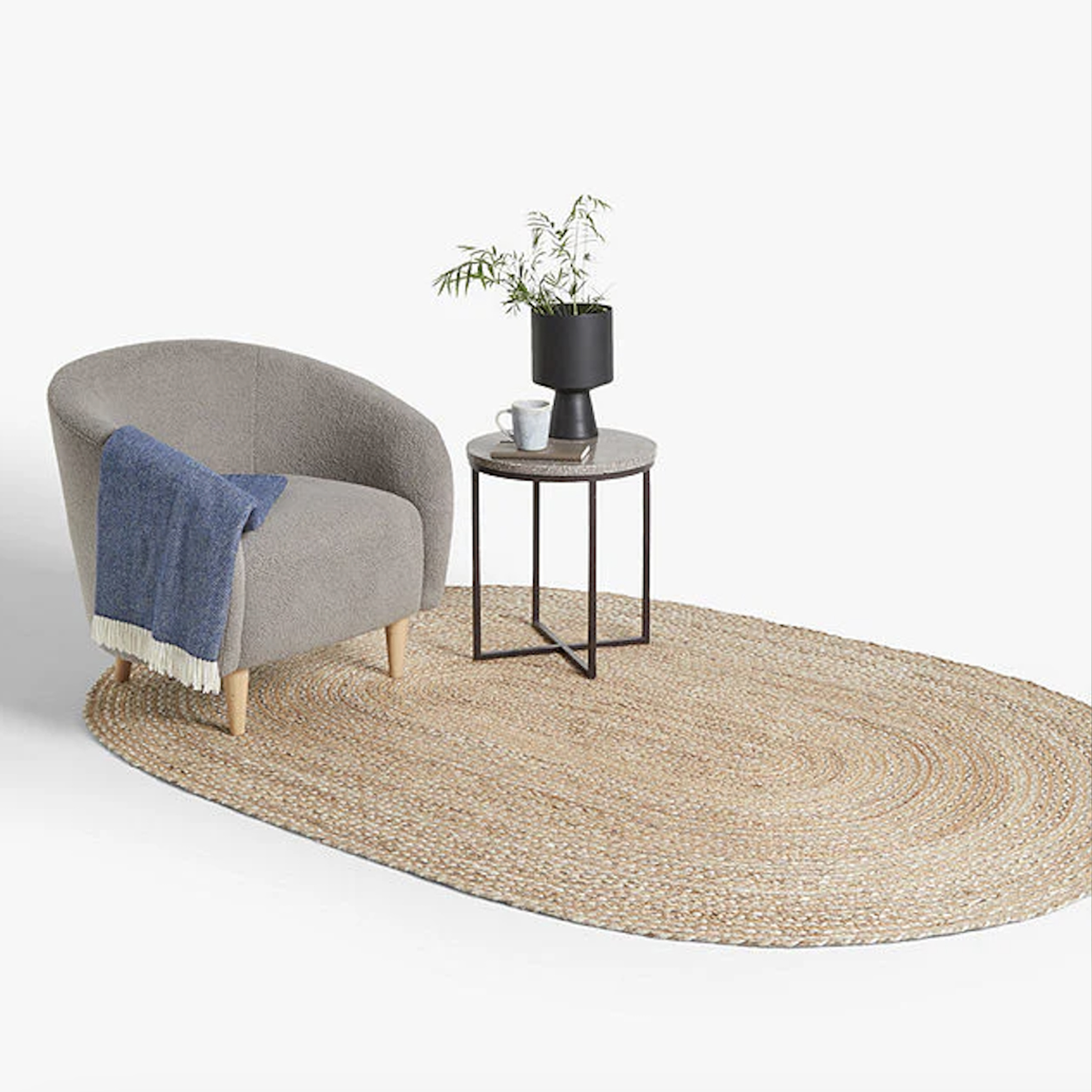 23% off on 2m Original Malawi Cane Oval Rug | OneDayOnly
