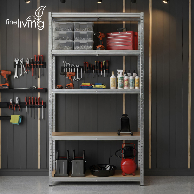 4 or 5-Tier Galvanised Steel Shelf