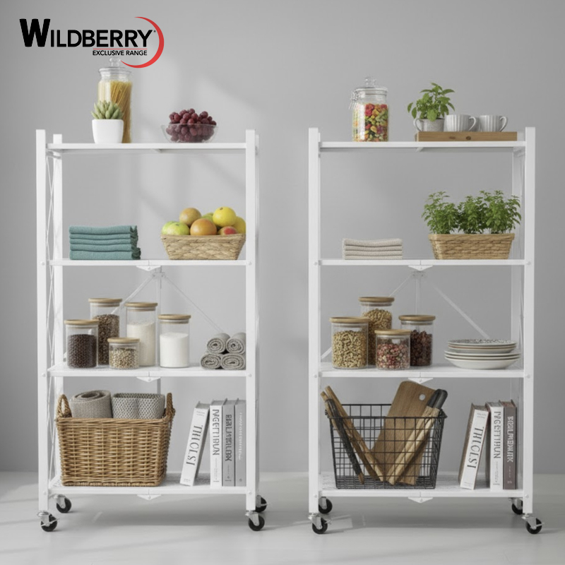 71% off on Wildberry 2x Fold Away Storage Racks | OneDayOnly