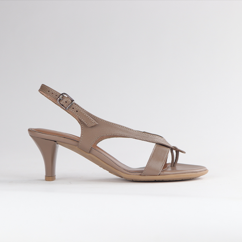 Ladies Genuine Leather Slingback Thong Sandals