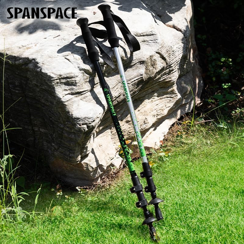 2x 70cm Aluminum Trekking Poles with Wrist Straps