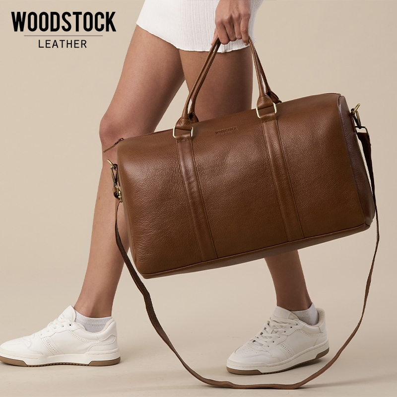 Genuine Leather Monaco Weekender Duffle Bag