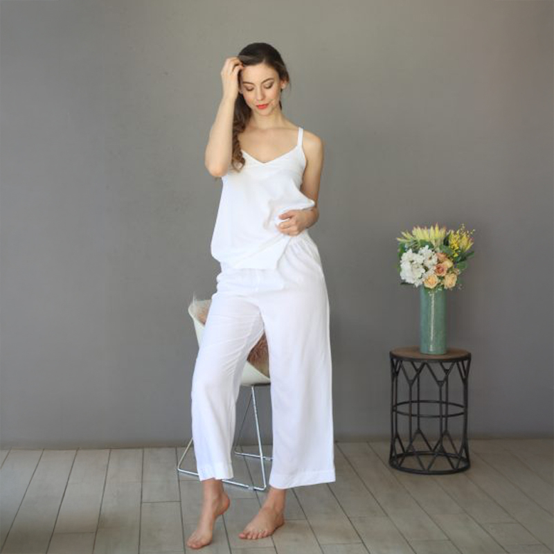 Ladies Lightweight Viscose Cotton Sleepwear Set