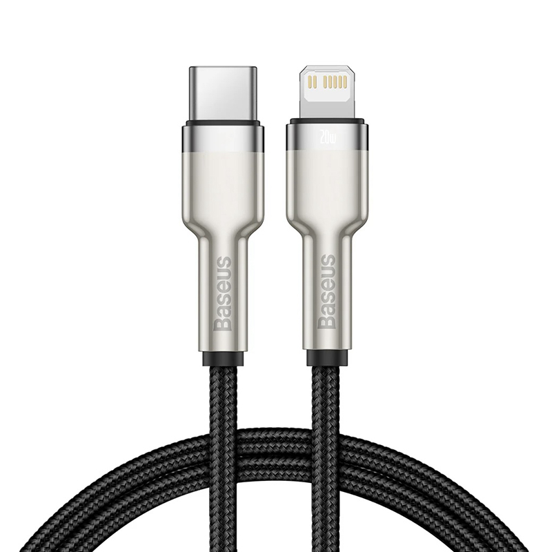 2x 20W 1m Cafule Series Metal Type-C to Lightning Data Charging Cables