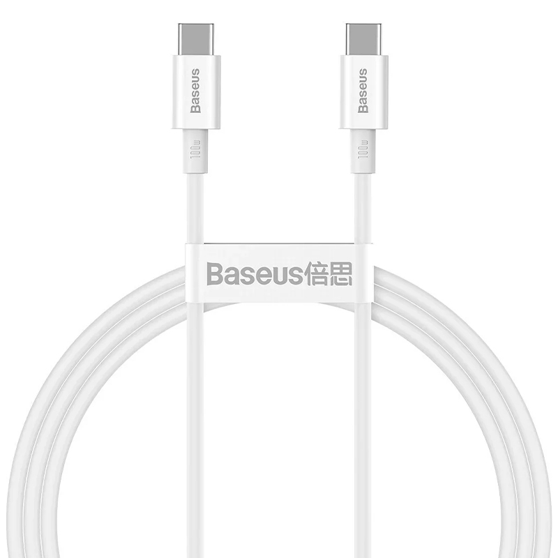 2x 100W 1m Superior Series Fast Charging Data Cables Type-C to Type-C