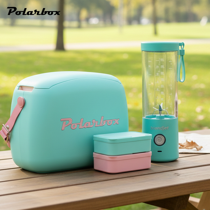 6L Retro Cooler Box and BlendJet 2 Portable Blender