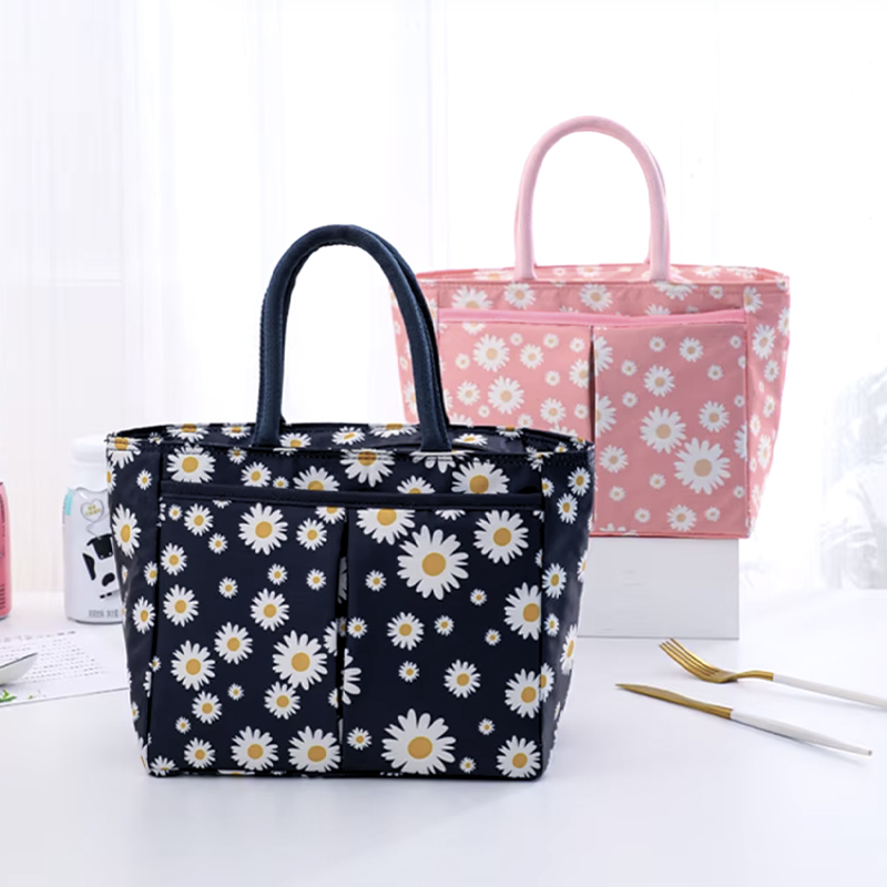 2-Pocket Insulated Lunch Tote Bag
