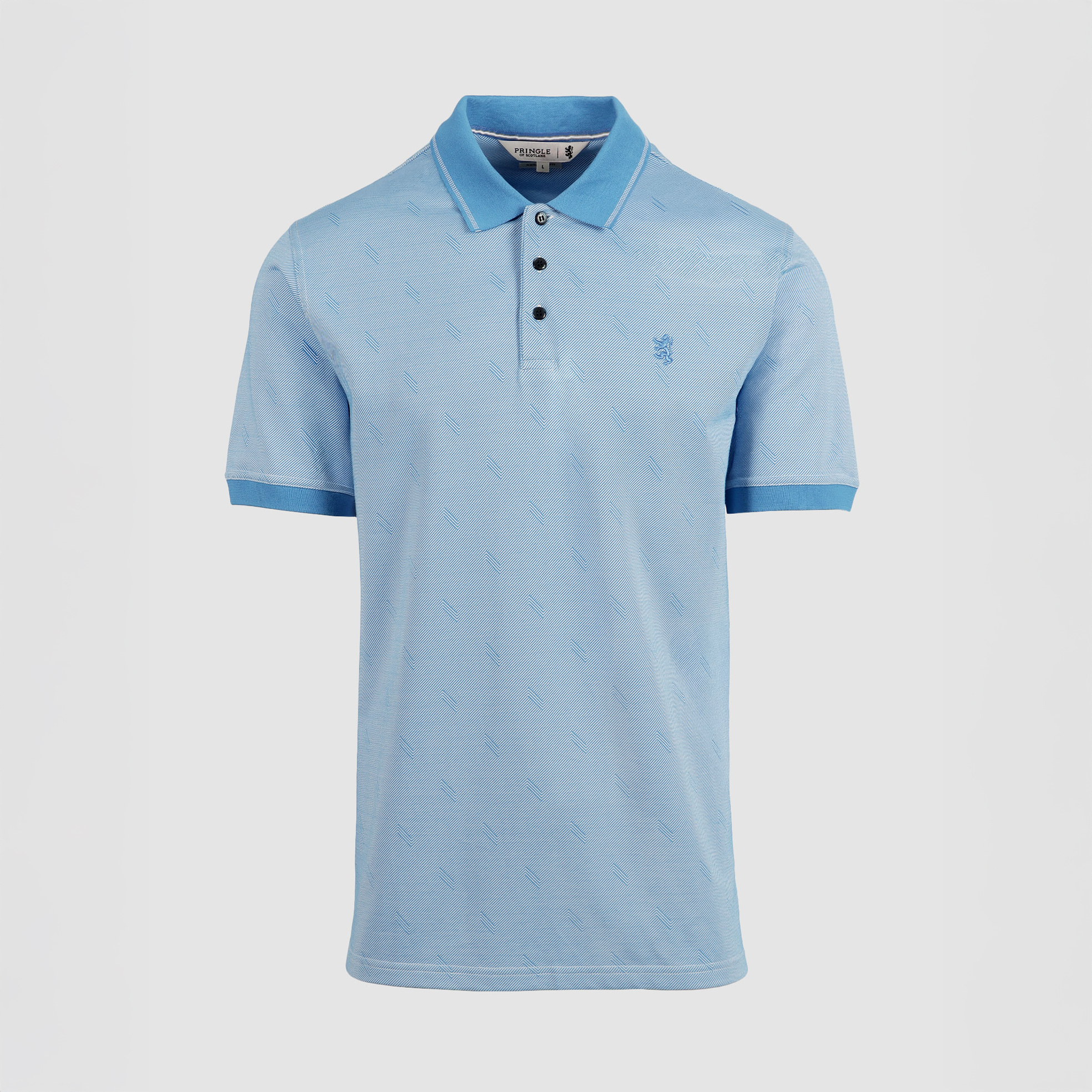 Men's Dean Striped Jacquard Blue Golfer