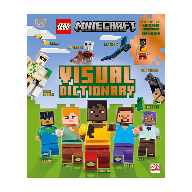 Minecraft Visual Dictionary: With an Exclusive LEGO Minecraft Minifigure (Hardcover)