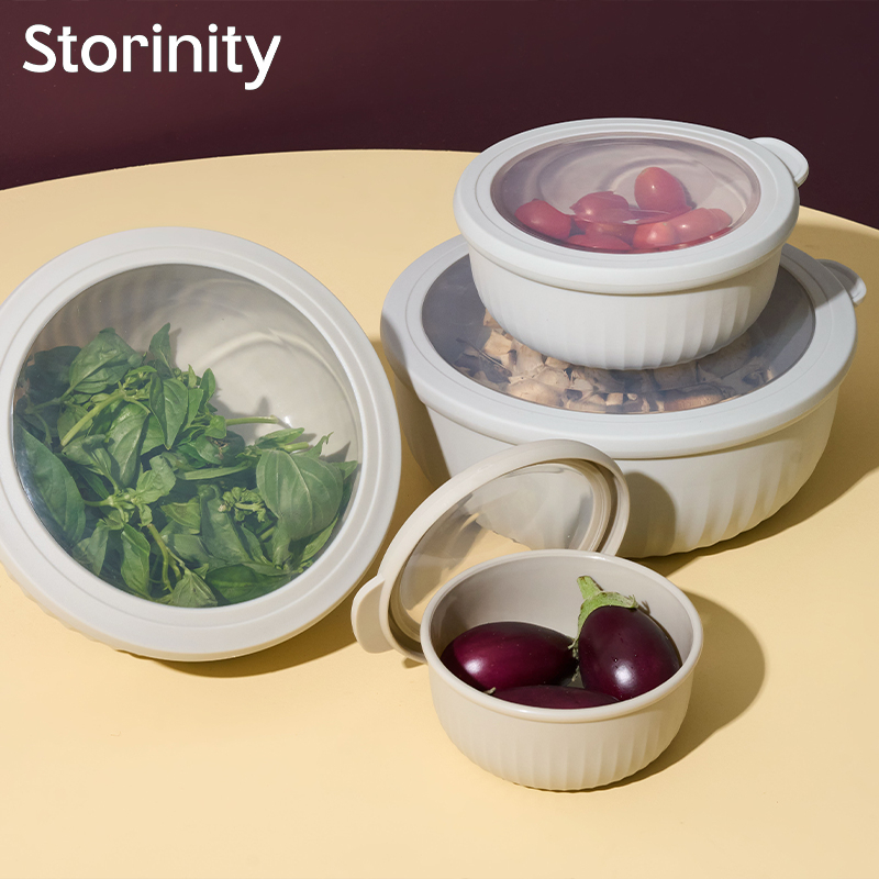 8-Piece Airtight Nesting Bowls with Lids