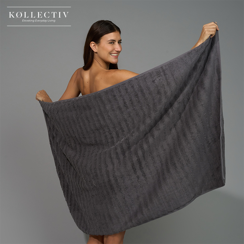 4x 600gsm Ripple Ringspun Cotton Towels