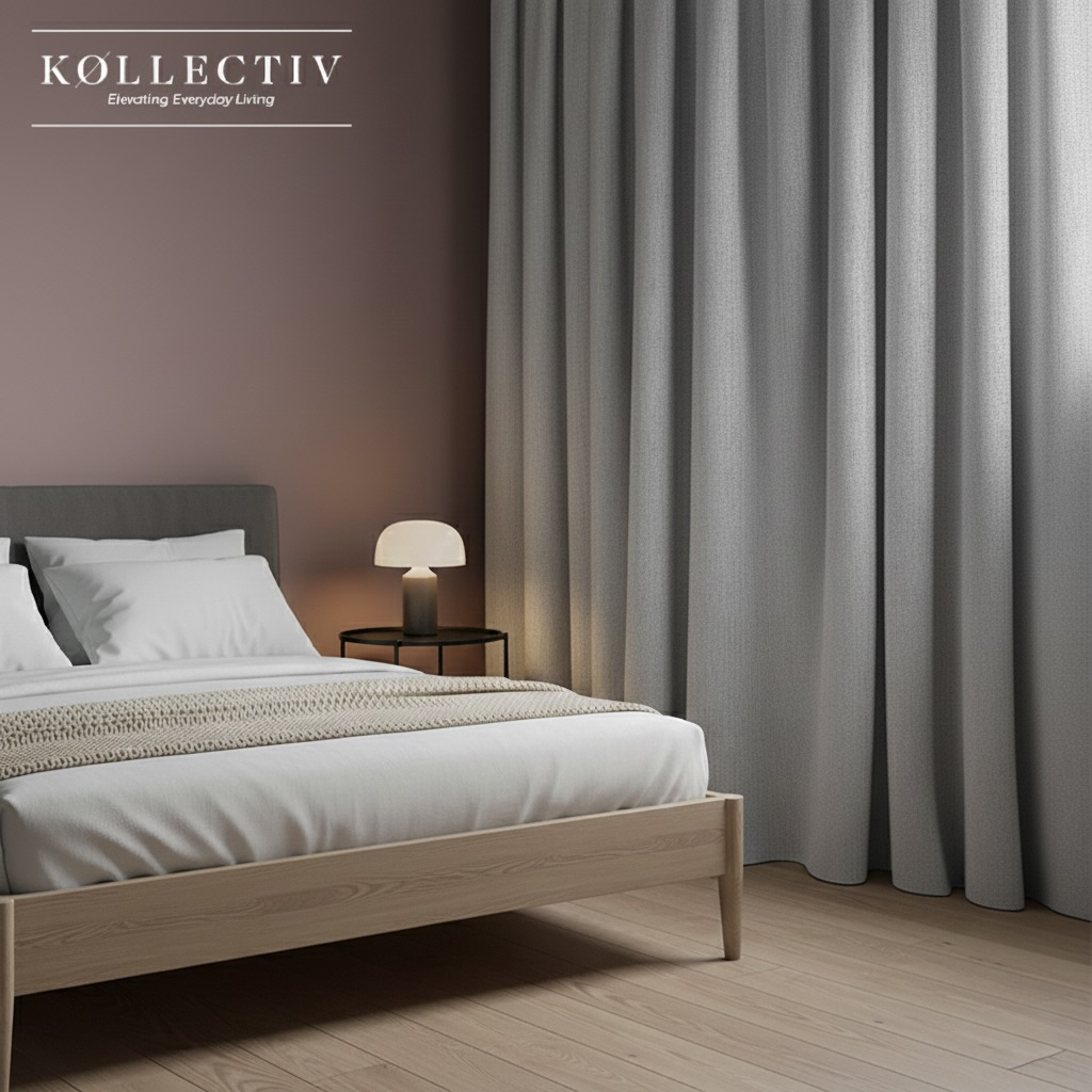 Riley Slub-Weave 100% Block Out Eyelet Curtain