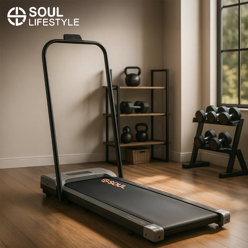 2-in-1 Treadmill with Bluetooth and App-Powered Adventures