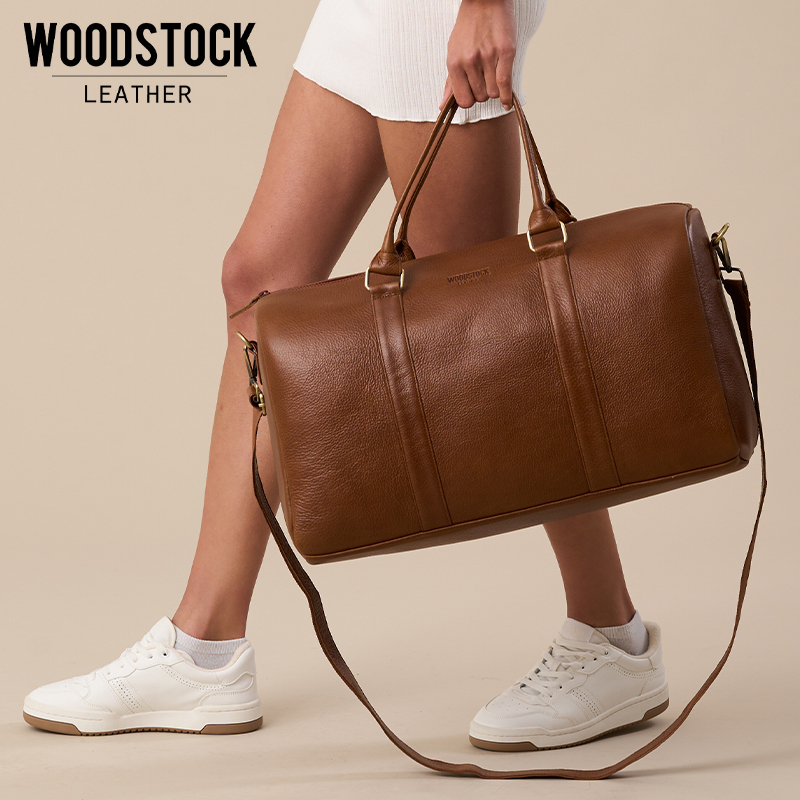 Genuine Leather Monaco Weekender Duffle Bag
