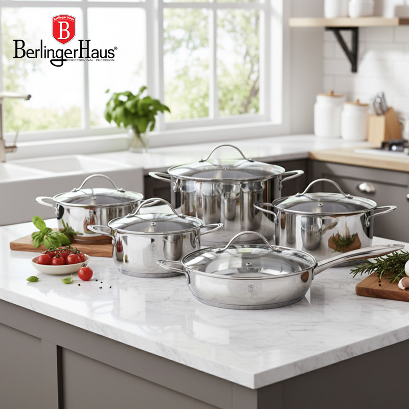 18/10 Stainless Steel Cookware Set