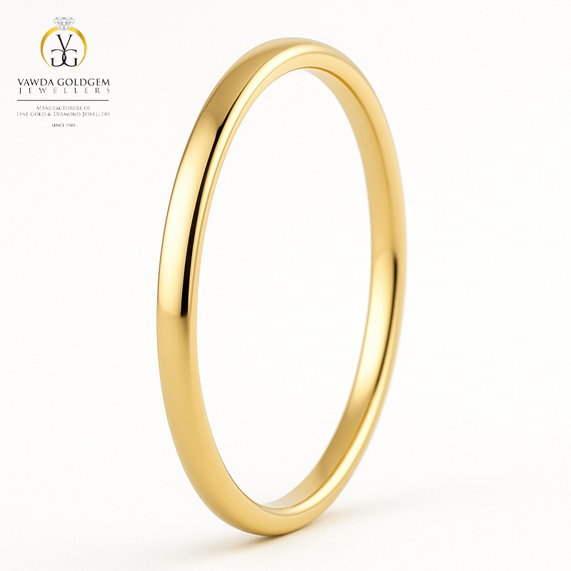 9ct Gold and Lab Grown Diamond Wedding Band