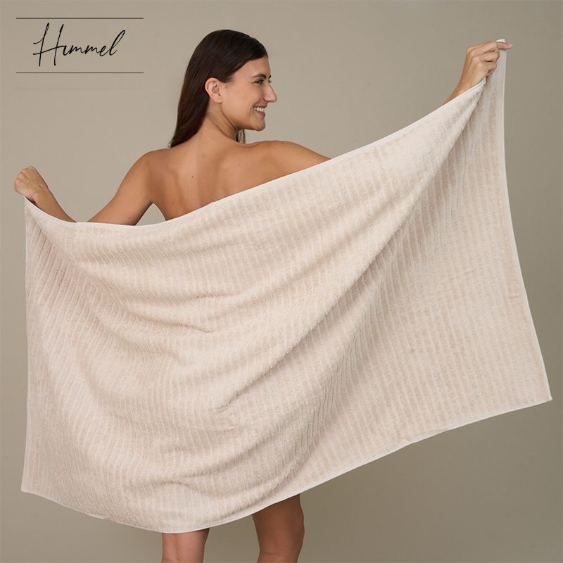 2x 600gsm Ribbed Ringspun Cotton Towels
