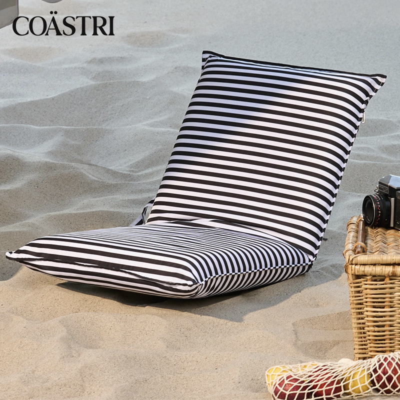 Adjustable Reclining Water-Resistant Beach Chair with Carry Handle