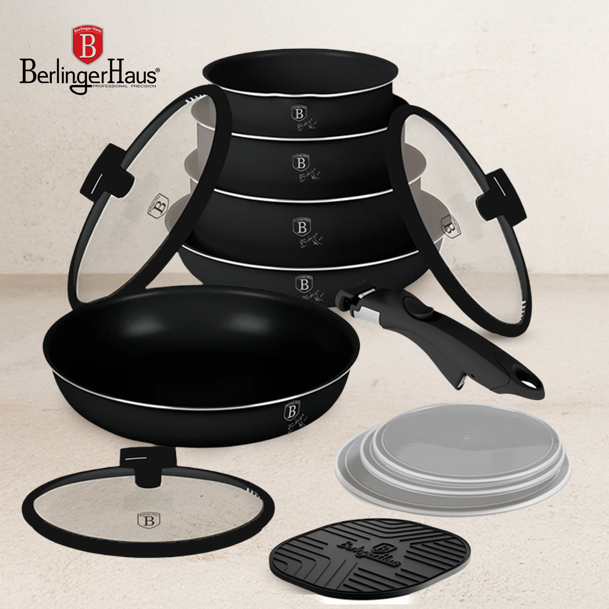 Oven Safe Titan Pro Non-Stick Cookware Set
