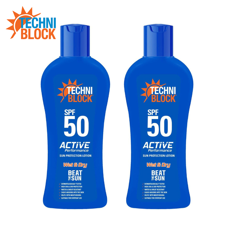 2x 250ml Wet and Dry Sunscreen Lotions SPF50