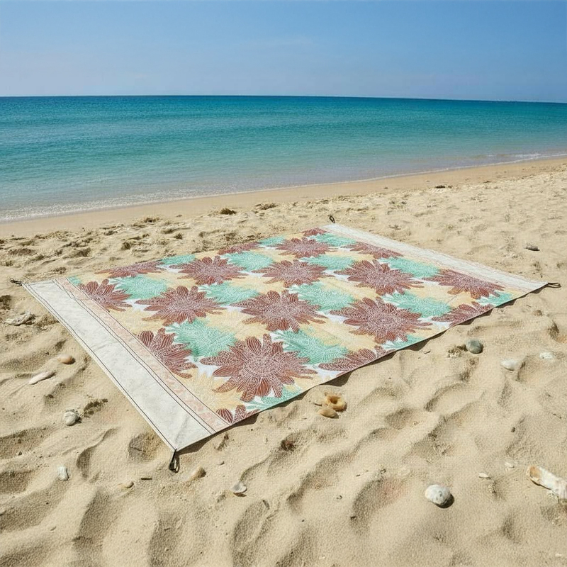 Waterproof Outdoor Beach and Picnic Mat with Stakes