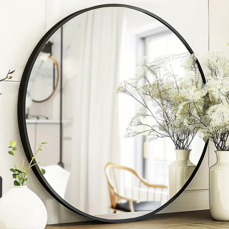 60cm Modern Round Mirror with Frame