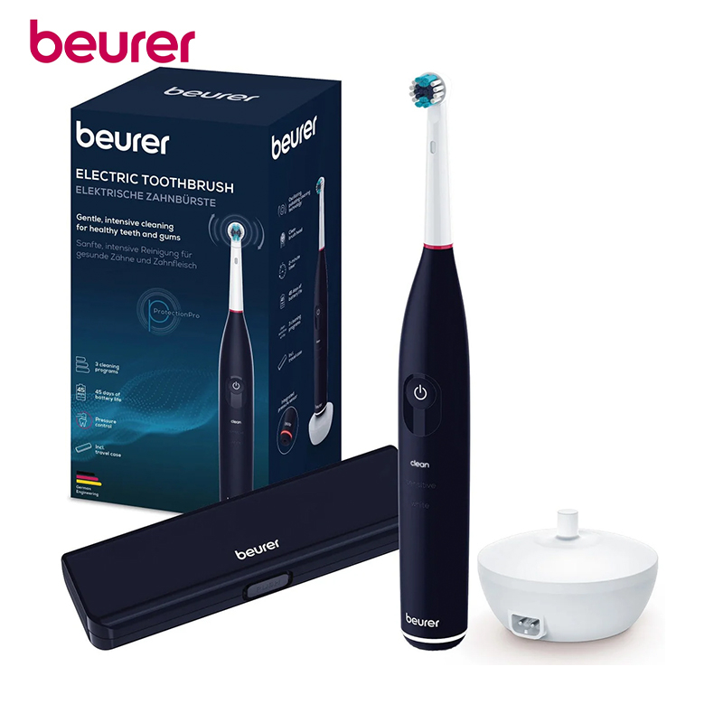 45 Day Long Electric Toothbrush with 8 Spare Heads