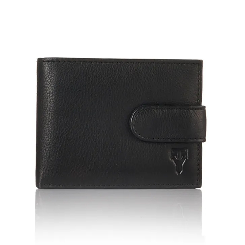 Genuine Leather Compact Bifold Wallet
