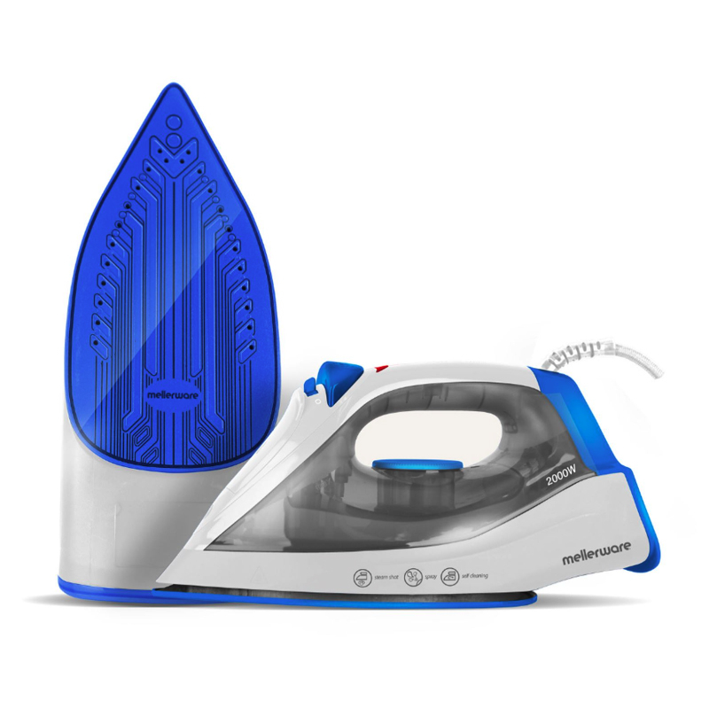 2000W Ceramic Cobalt Steam Iron (Model: 23200A)