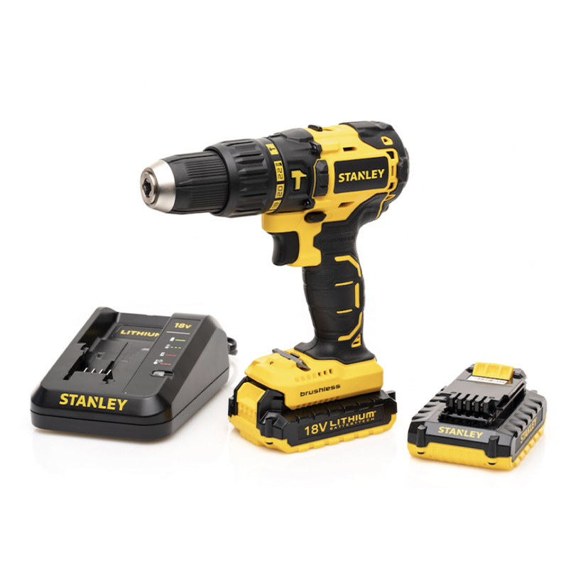18V Brushless Cordless Hammer Drill with 2x 2Ah Battery In Kitbox (Model: SBH20D2K-B9)