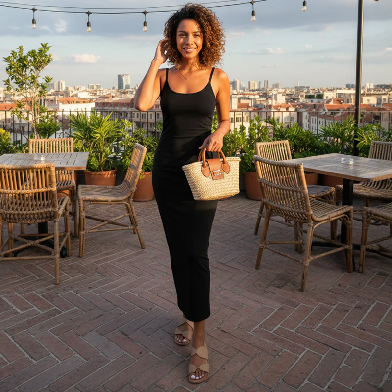 Ladies Long Slip Dress