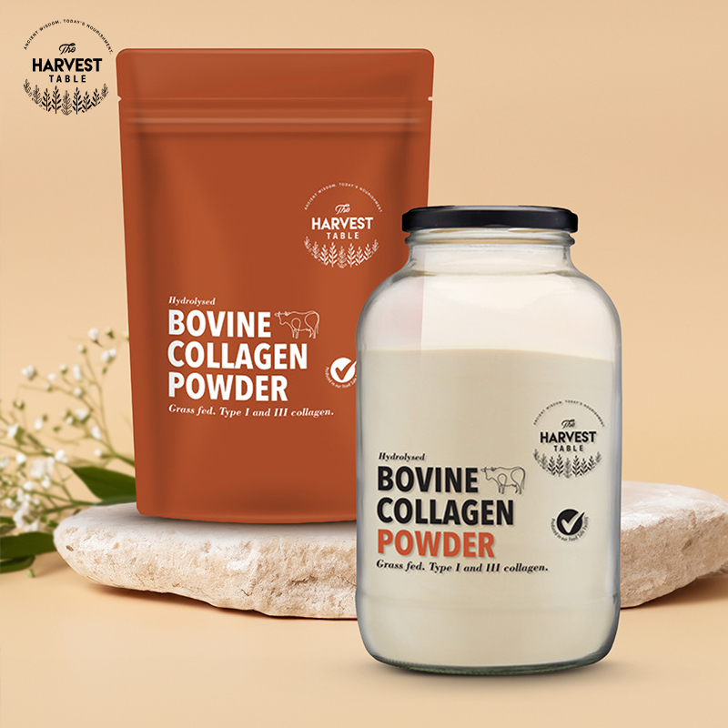 800g Bovine Collagen Powder Jar and Refill Bundle
