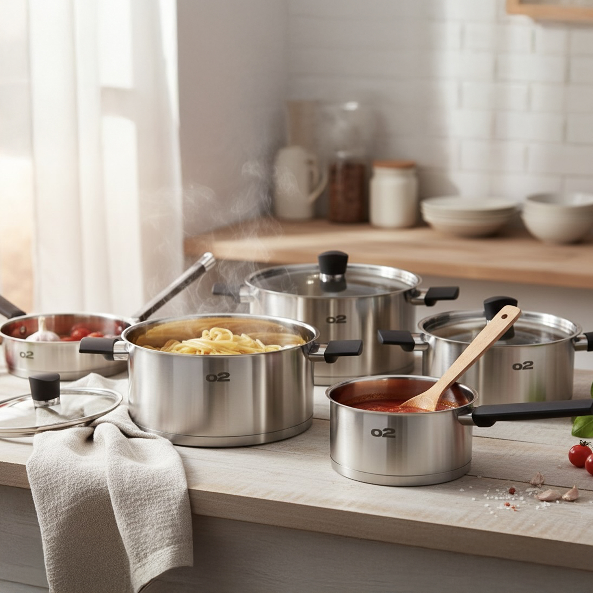 7-Piece Stainless Steel Cookware Set