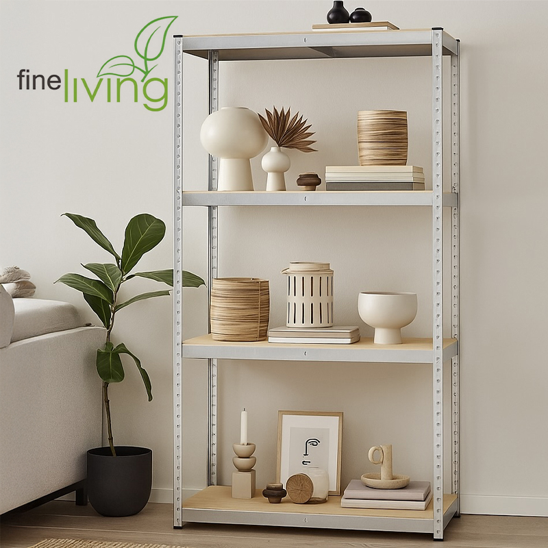 4-Tier Galvanised Steel Shelf