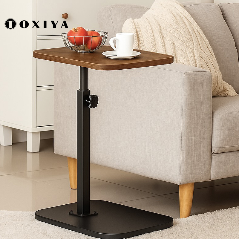 2x U-Shaped Height Adjustable Side Tables