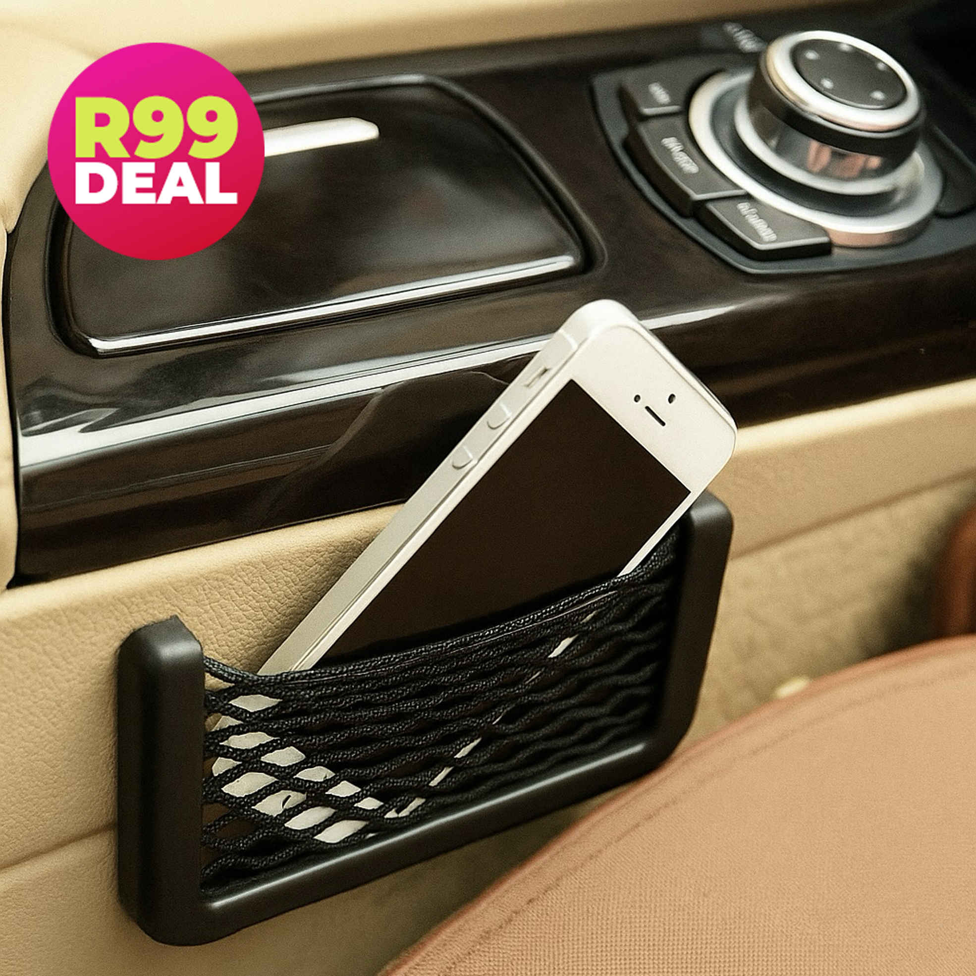 2x Phone Pocket Car Organisers