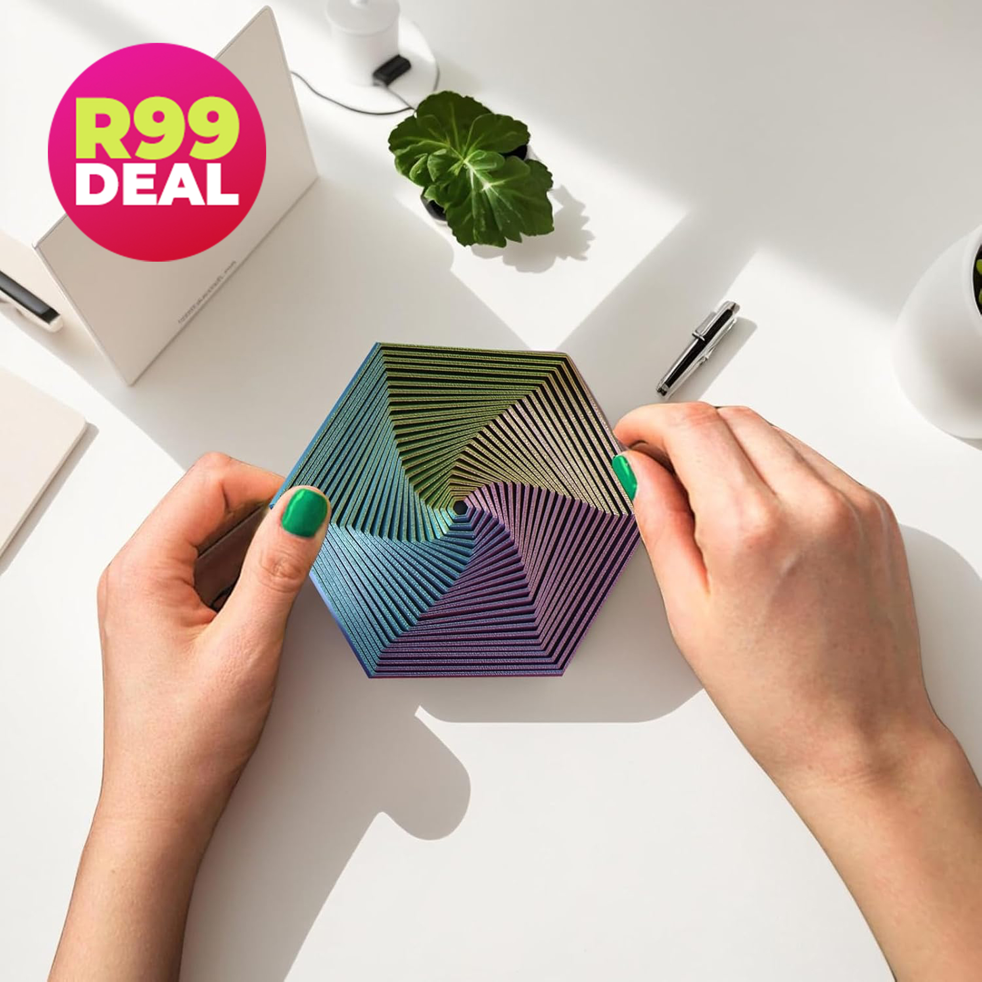 Stress-Relieving Hexagon Fidget Toy