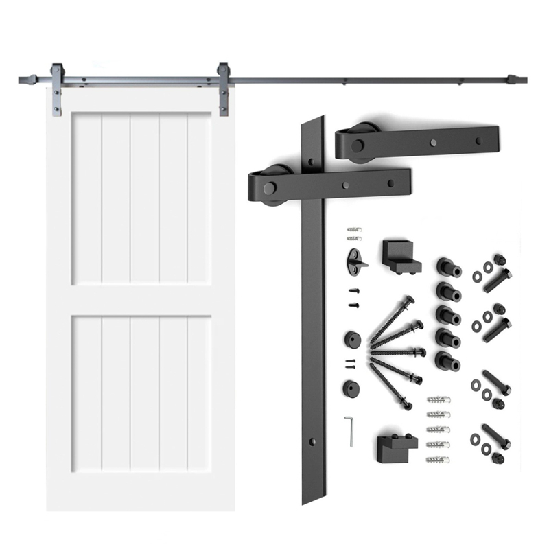 2m Carbon Steel Sliding Roller Barn Door Kit