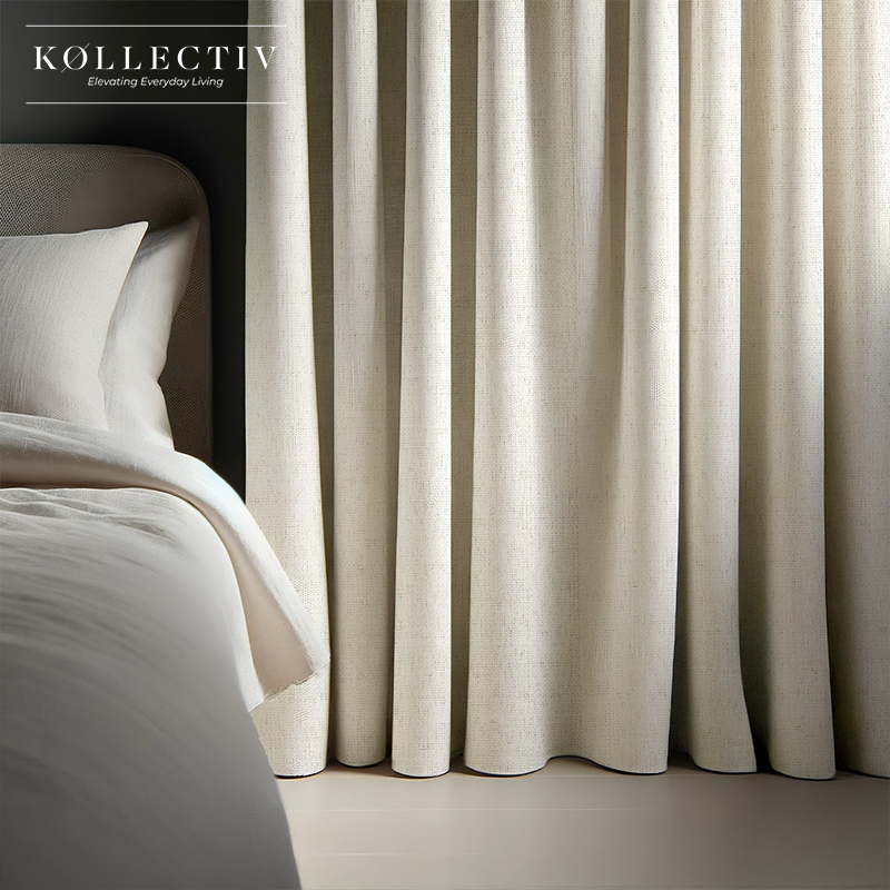 Bailey Textured 100% Block Out Eyelet Curtain