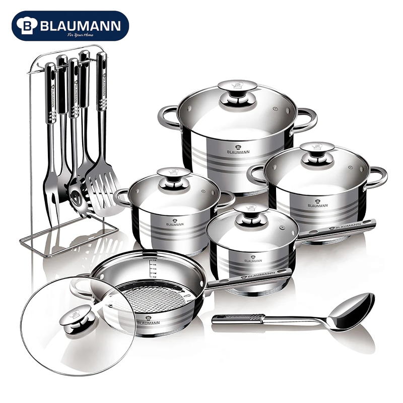 Stainless Steel Induction Bottom Jumbo Cookware Set